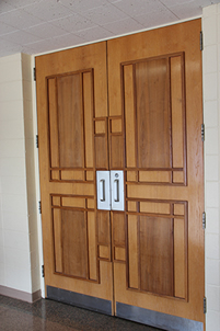Red Feather Building Doors